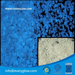 Evergyglow sky-blue glow gravel