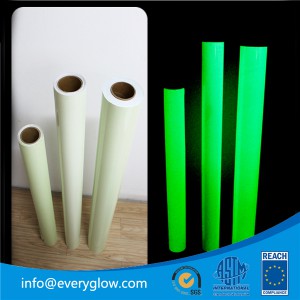 Everyglow photoluminescent solvent ink printing film