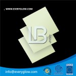 Everyglow photoluminescent rigid sheet, it is a flame PVC Rigid sheet. thickness from : 1.0-2.0mm.
Sheet size: 500*600mm,600*1000mm,1200*1000mm, also accept the customize size.
Glow color: green
Glow intensive: 150/19mcd/m2