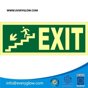 Exit left down