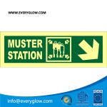 Muster station diagonally down right