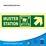 Muster station diagonally up right