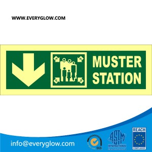 Muster station down left
