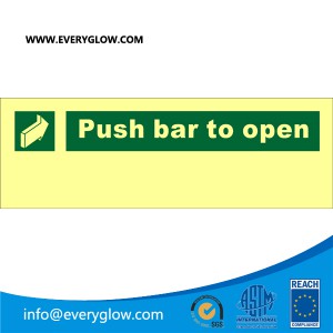 Push bar to pen