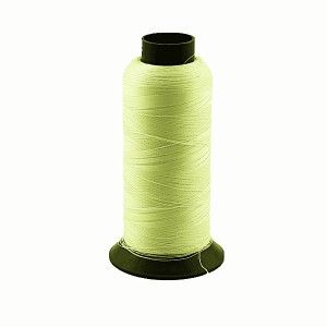 Yellow glow embroider thread