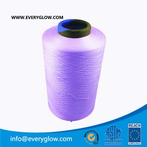 violet 300d dty polyster yarn
